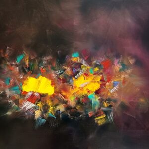 N° 106 - LUMEN ET UMBRA SUMUS - Huile sur toile - 89 x 146 cm