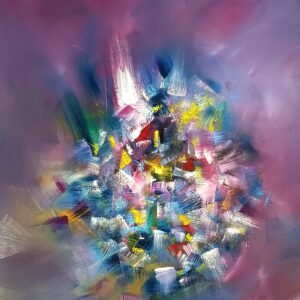 EUTHYMIA - Huile sur toile - 120 x 80 cm