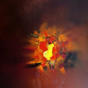 PER ASPERA AD LUCEM - Huile sur toile - 97 x 130 cm