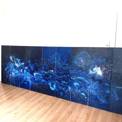 N° 62 - POLYPTIQUE - 150 x 450 cm Huile sur toile 